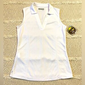 🤍NWT PGA Tour White Fitted Polo Tank Top🤍